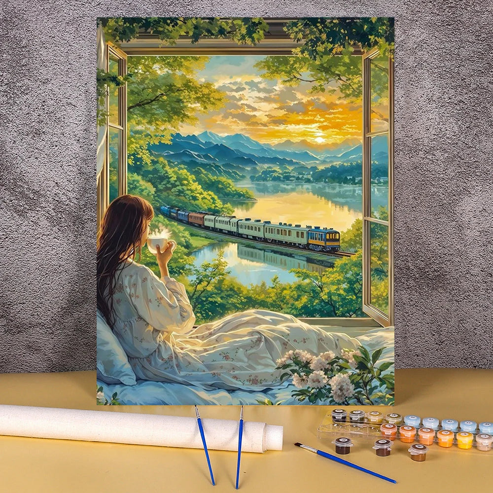 Toile à peindre numéroté - Paysages Zen & Ambiances Poétiques