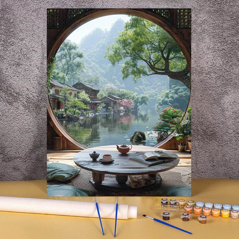 Toile à peindre numéroté - Paysages Zen & Ambiances Poétiques