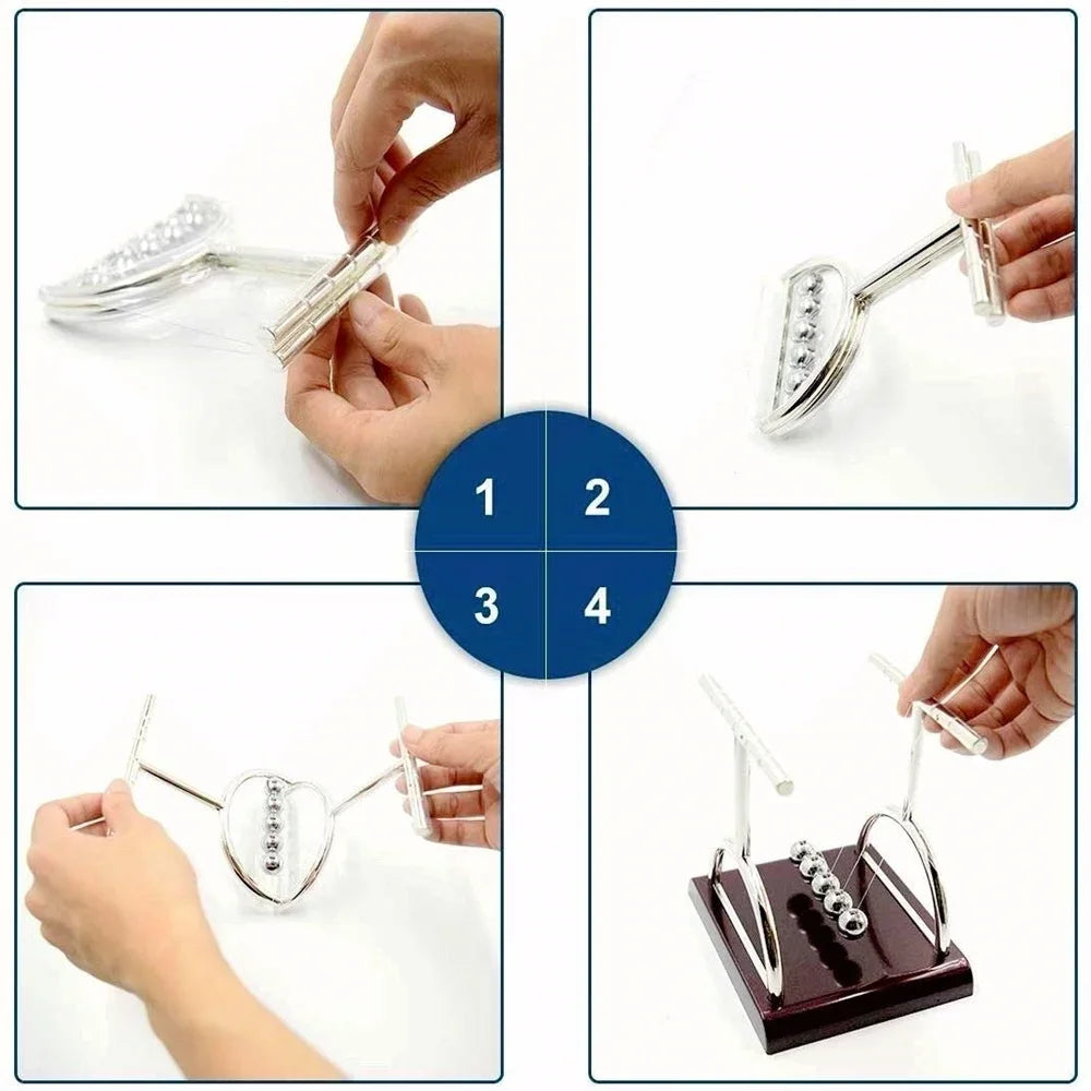 Balancier de Newton – Boules en acier inoxydable