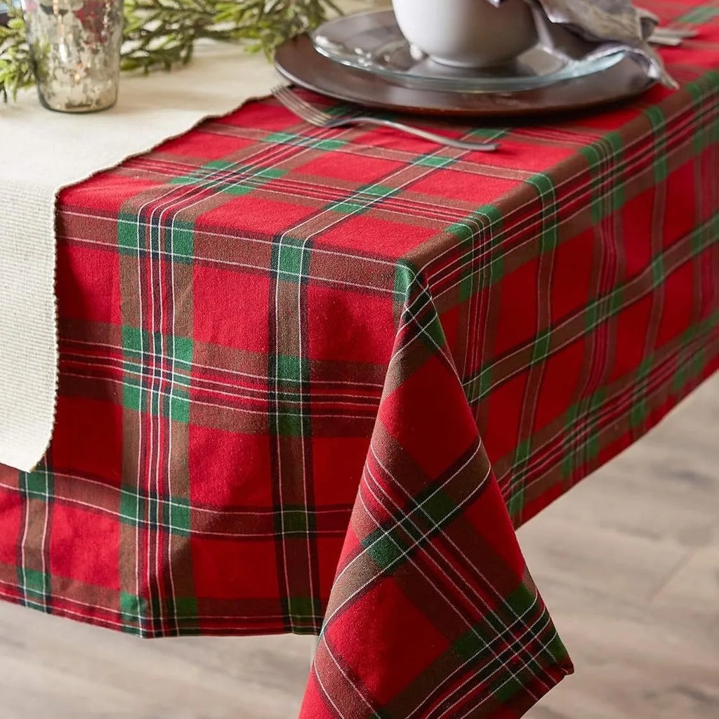 Nappe de Noël à Carreaux