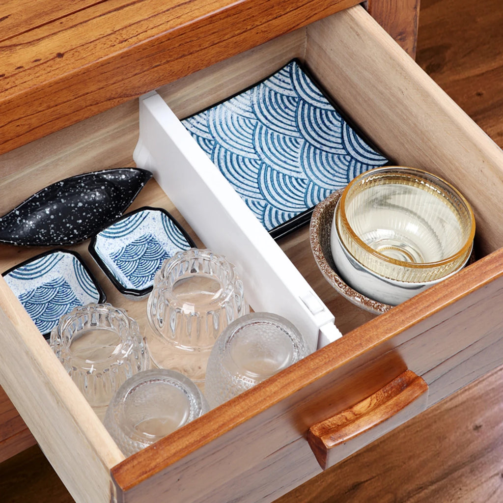 Séparateur de tiroir extensible